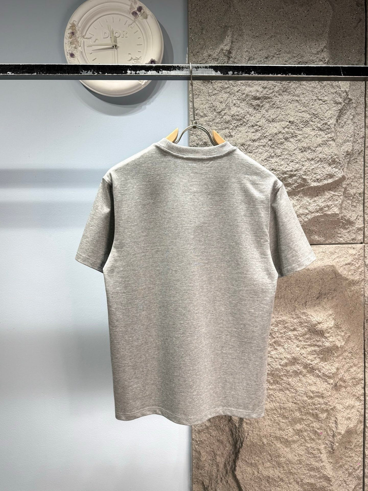 Loewe 26SS Short-sleeved T-shirt Light Gray in Cotton 326555