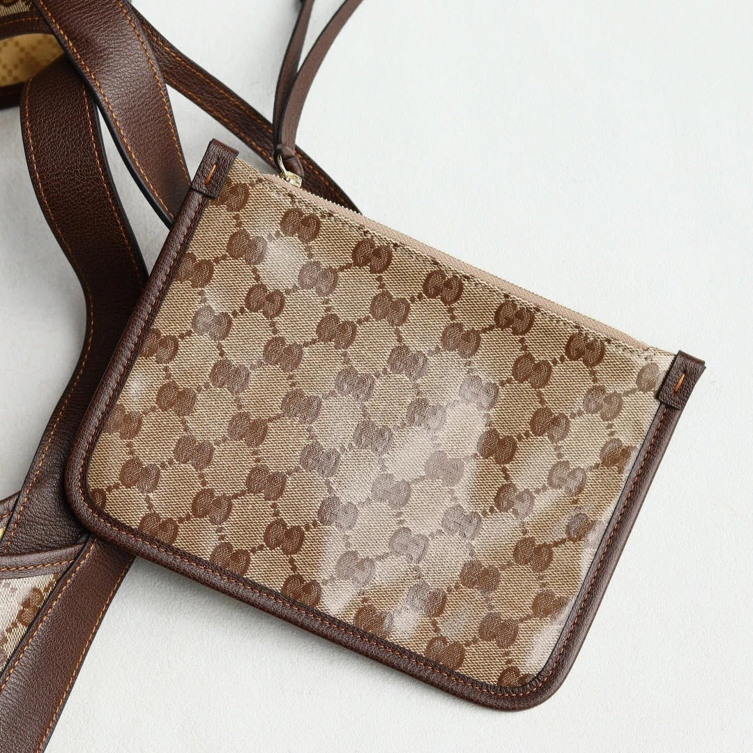 Gucci 2026 Giglio Shoulder Bag 25cm Canvas Calfskin