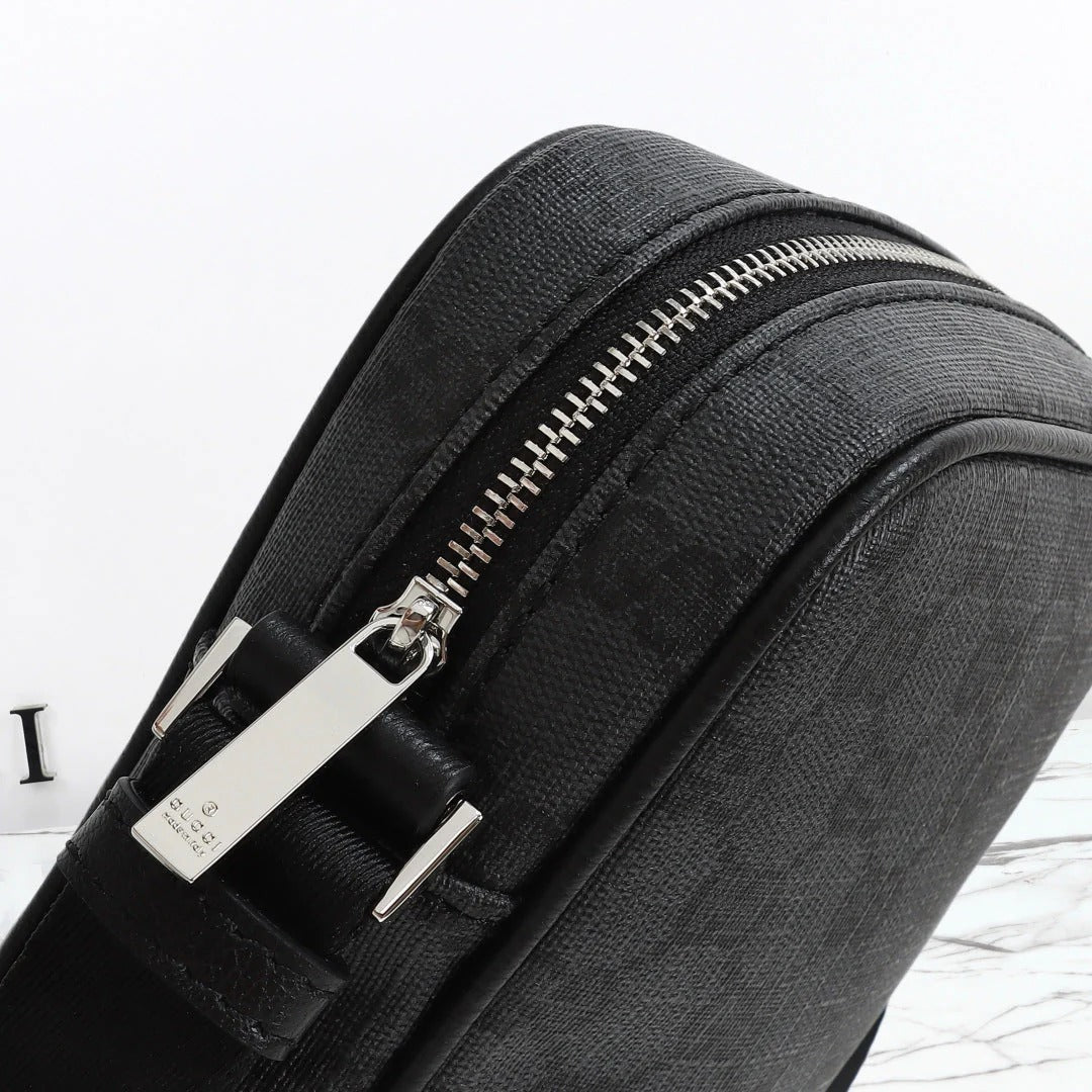 Gucci 2026 Essence Classic Mini Bag 20cm Black Canvas Leather