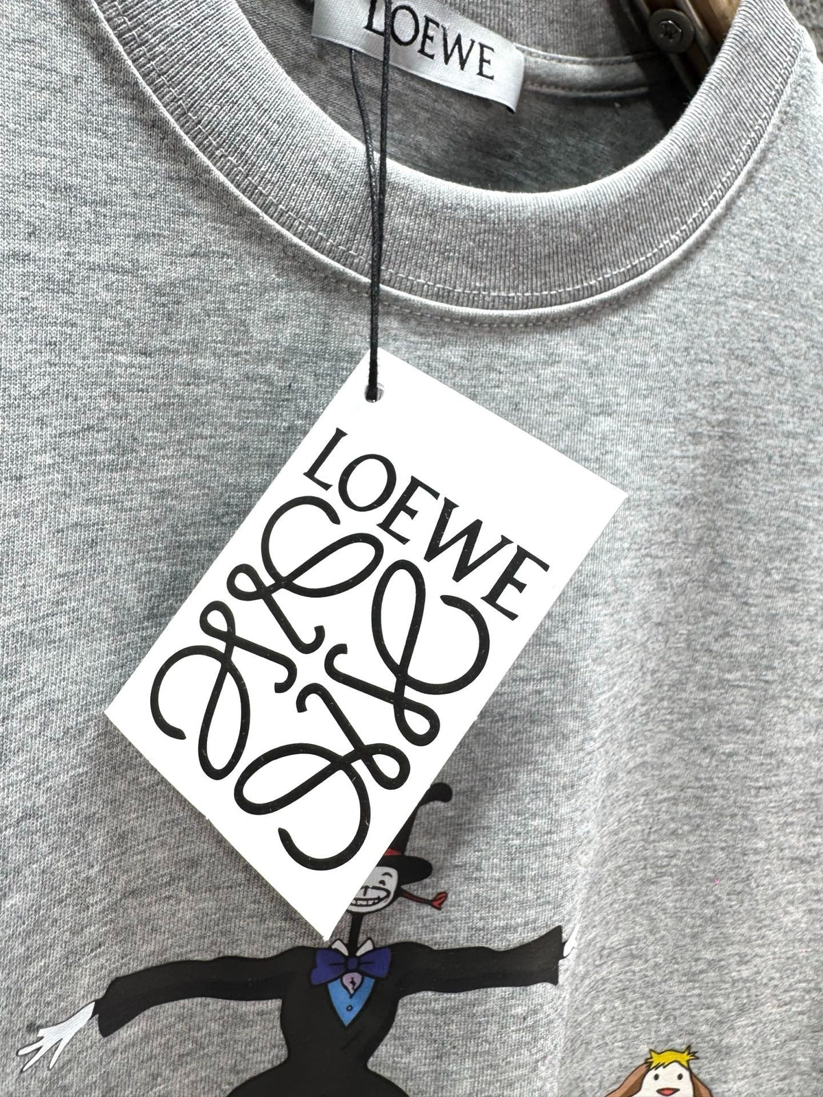 Loewe 26SS Short-sleeved T-shirt Light Gray in Cotton 326555