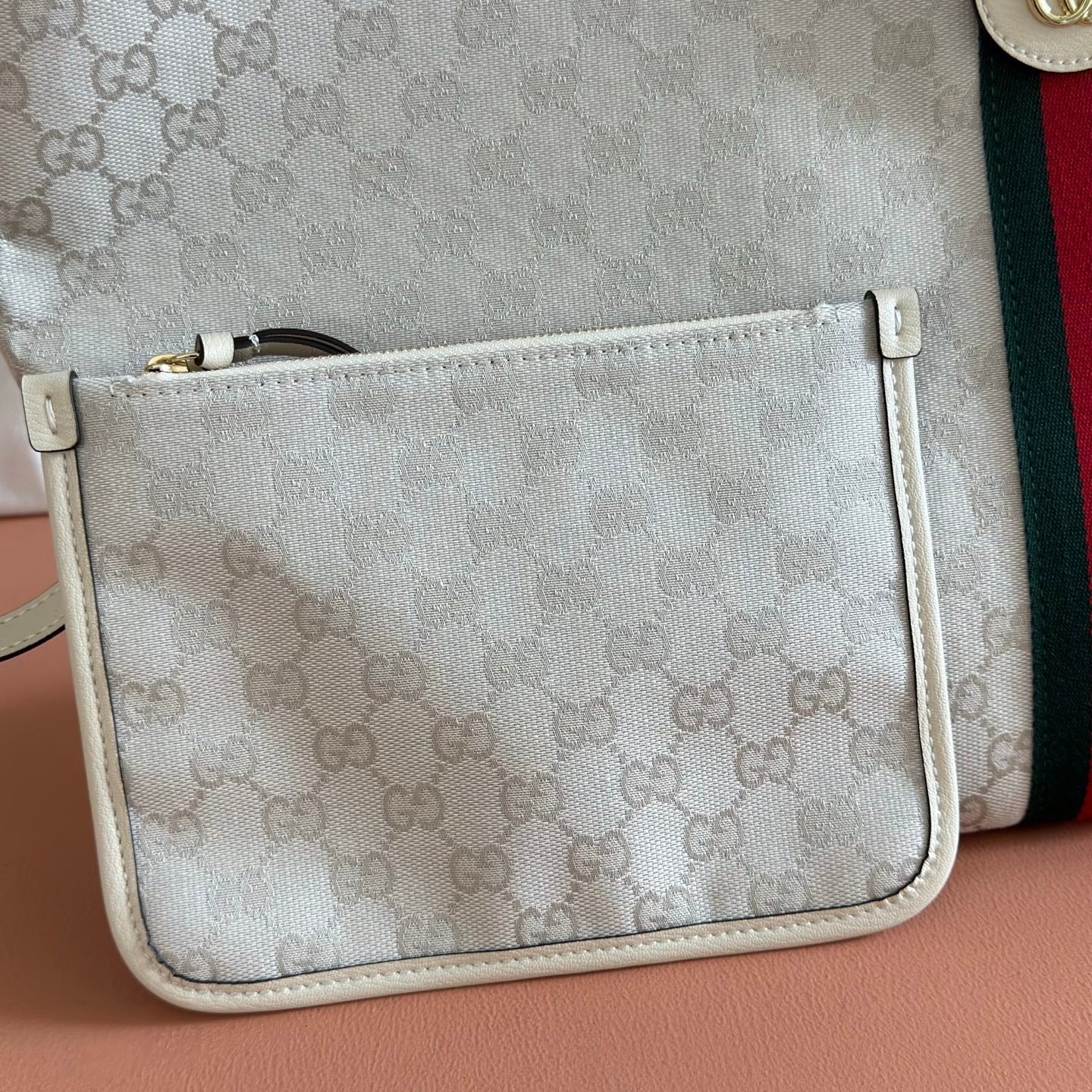 GG 26 Giglio Large Tote Bag 60cm White in Canvas 284931