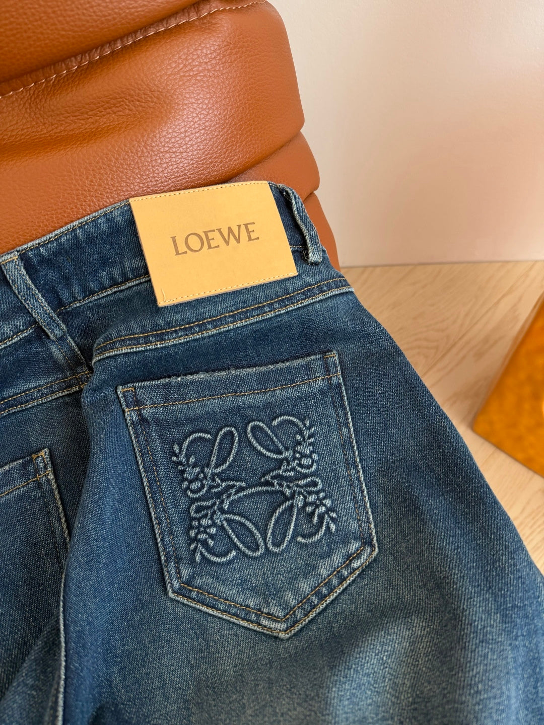 Loewe 26s Straight Leg Jeans Dusty Blue Denim 420918