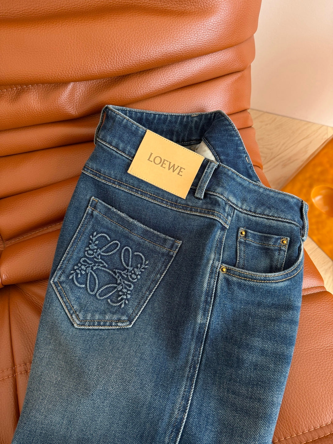 Loewe 26s Straight Leg Jeans Dusty Blue Denim 420918