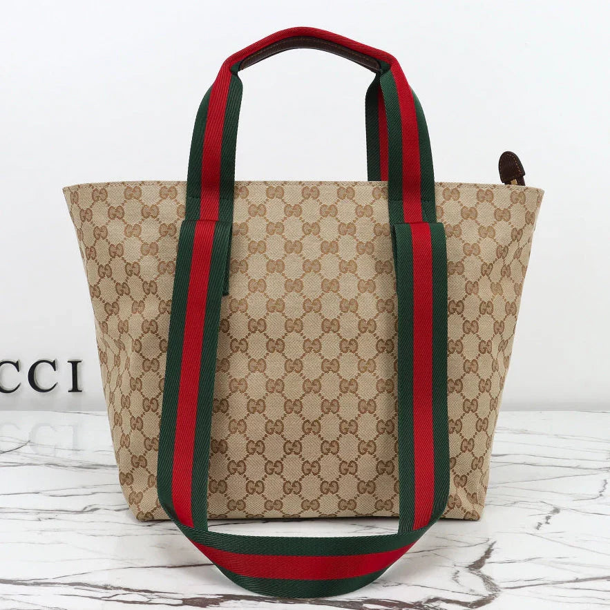 Gucci 2026 Tote Bag 29cm Brown Canvas