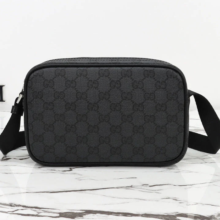 Gucci 2026 Essence Classic Mini Bag 22cm Black Canvas Leather