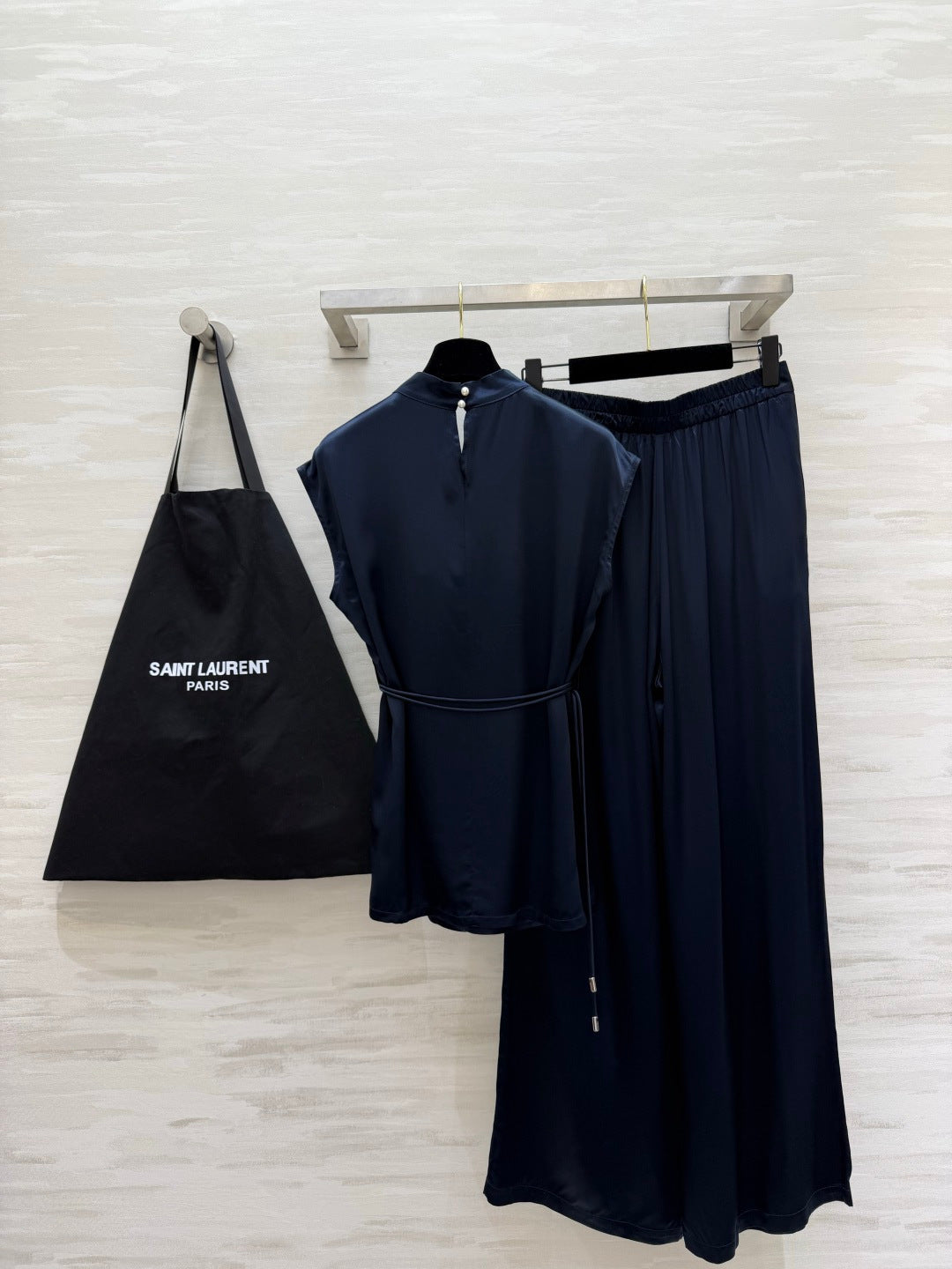 YSL Set Navy Blue Satin 403389