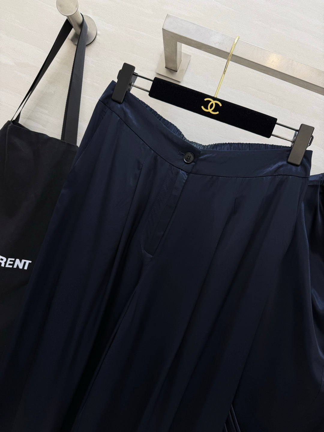 YSL Set Navy Blue Satin 403389