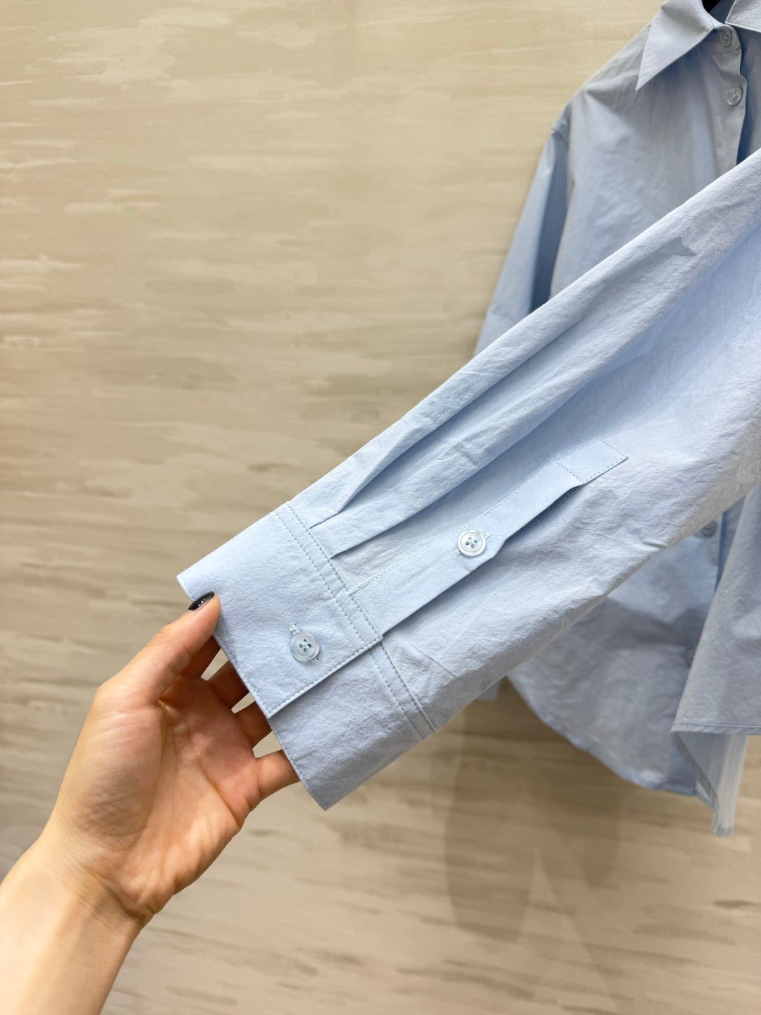 Loewe Embroidered Cotton Shirt Blue Cotton 410406