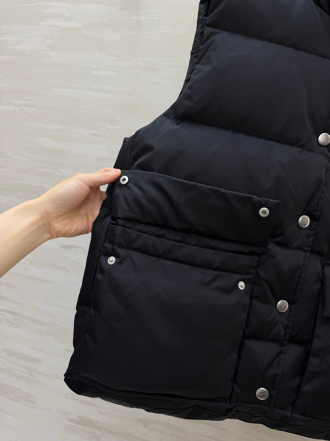 Prada 26s Puffer Vest Black Triangle Logo 427384