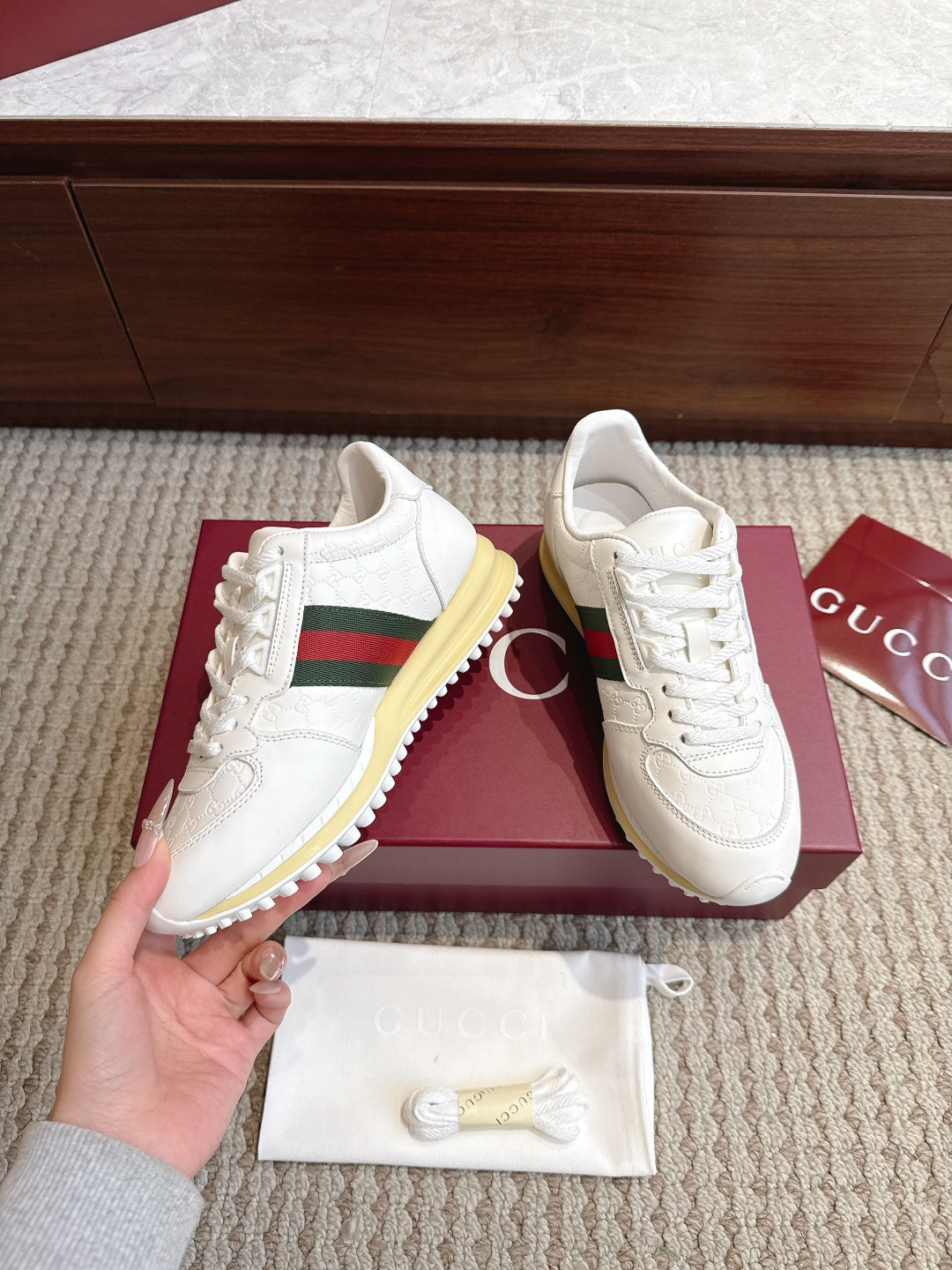 GG Re-Motion Sneakers White Leather 104408