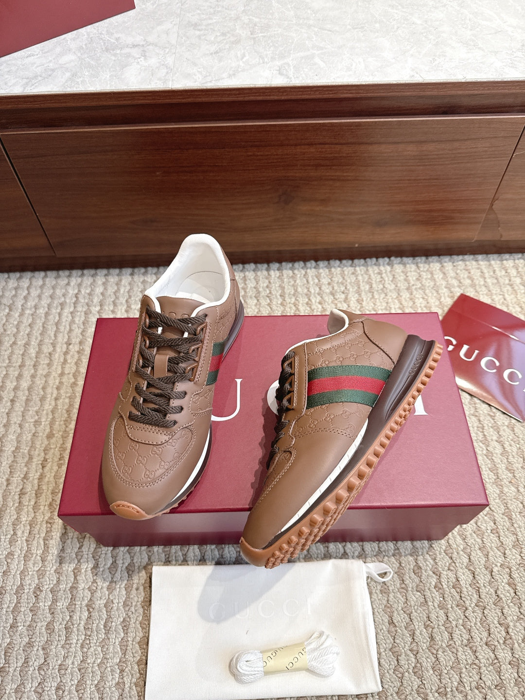 GG Re-Motion Sneakers Brown Leather 104412