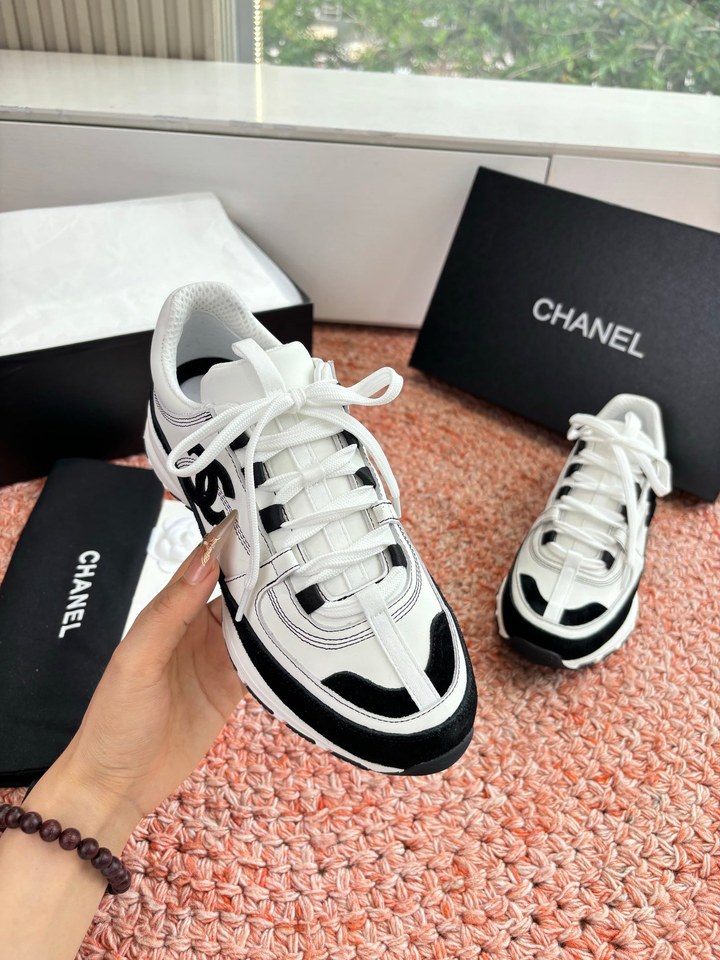CC SS26 Casual Shoes Black White Leather Suede 648249