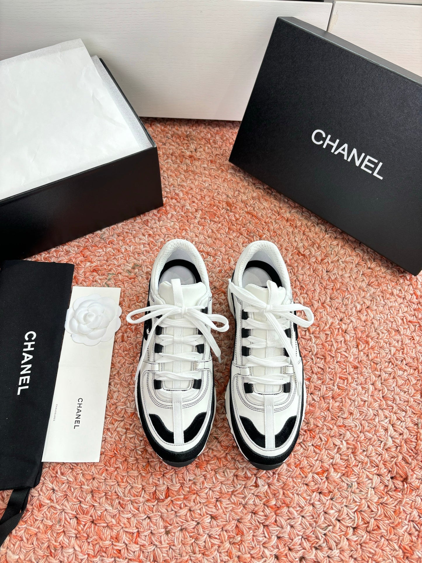 CC SS26 Casual Shoes Black White Leather Suede 648249