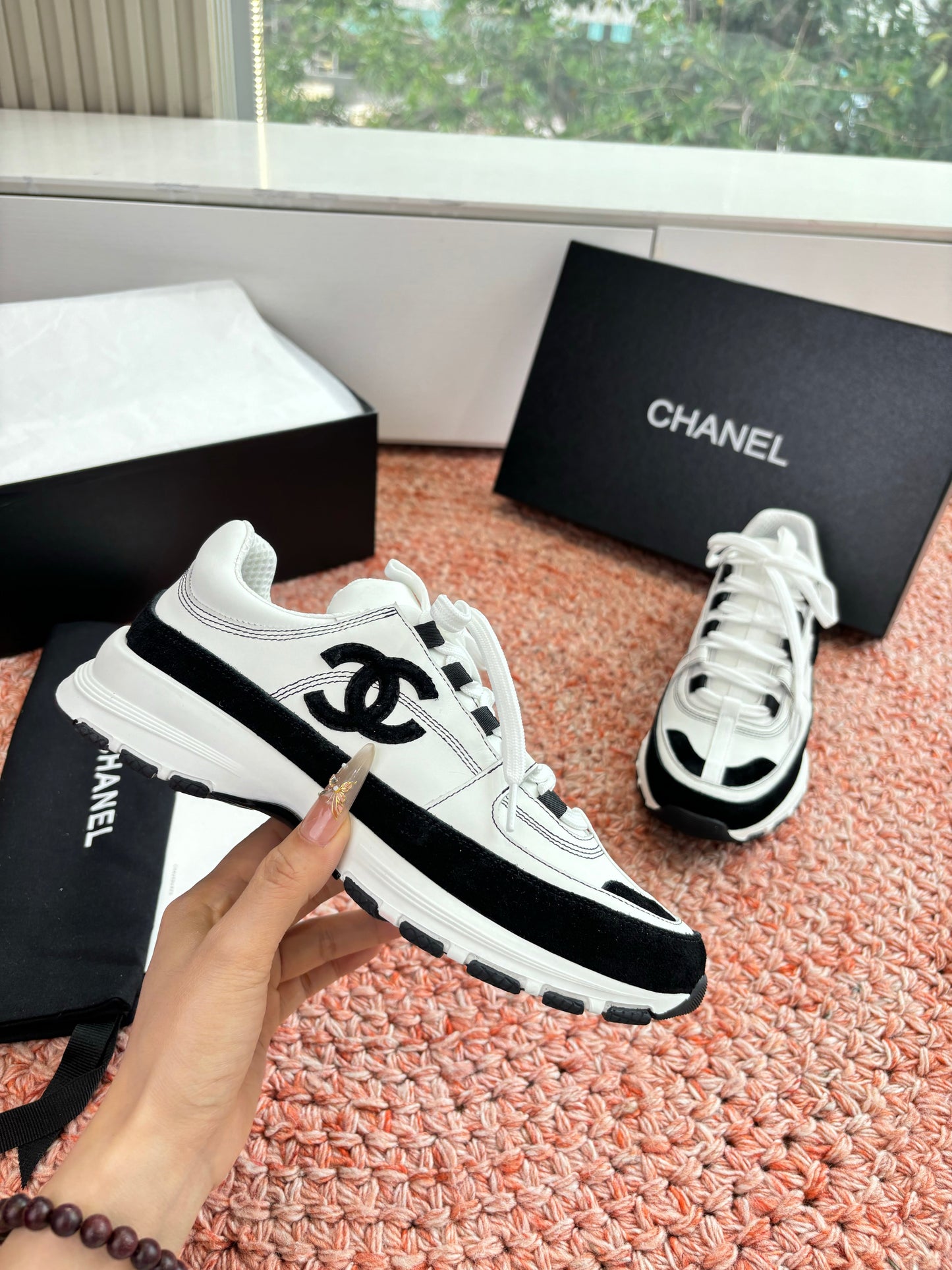 CC SS26 Casual Shoes Black White Leather Suede 648249
