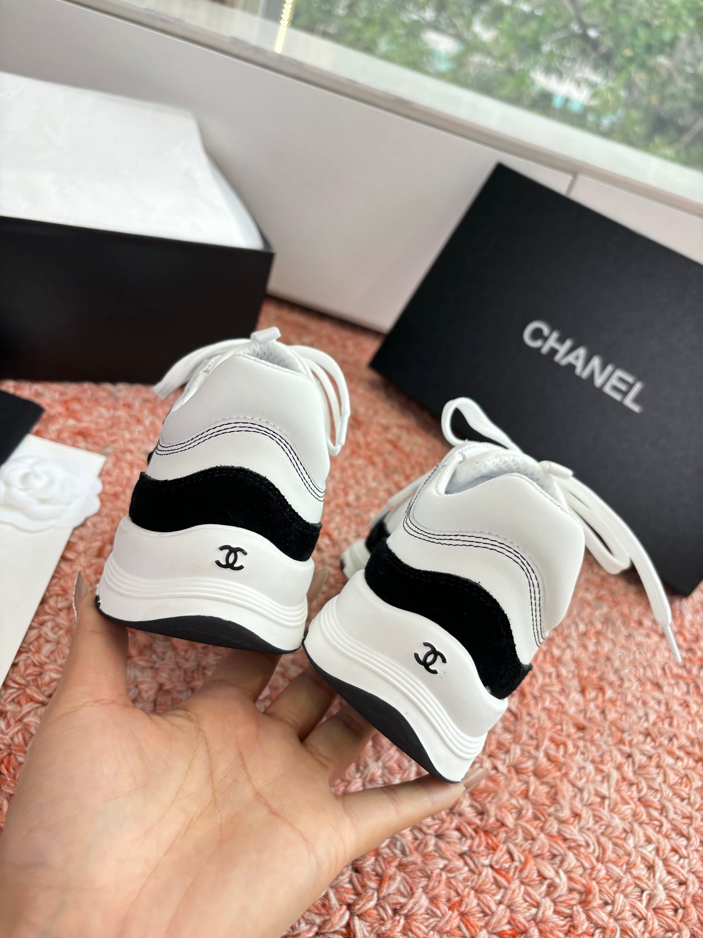 CC SS26 Casual Shoes Black White Leather Suede 648249