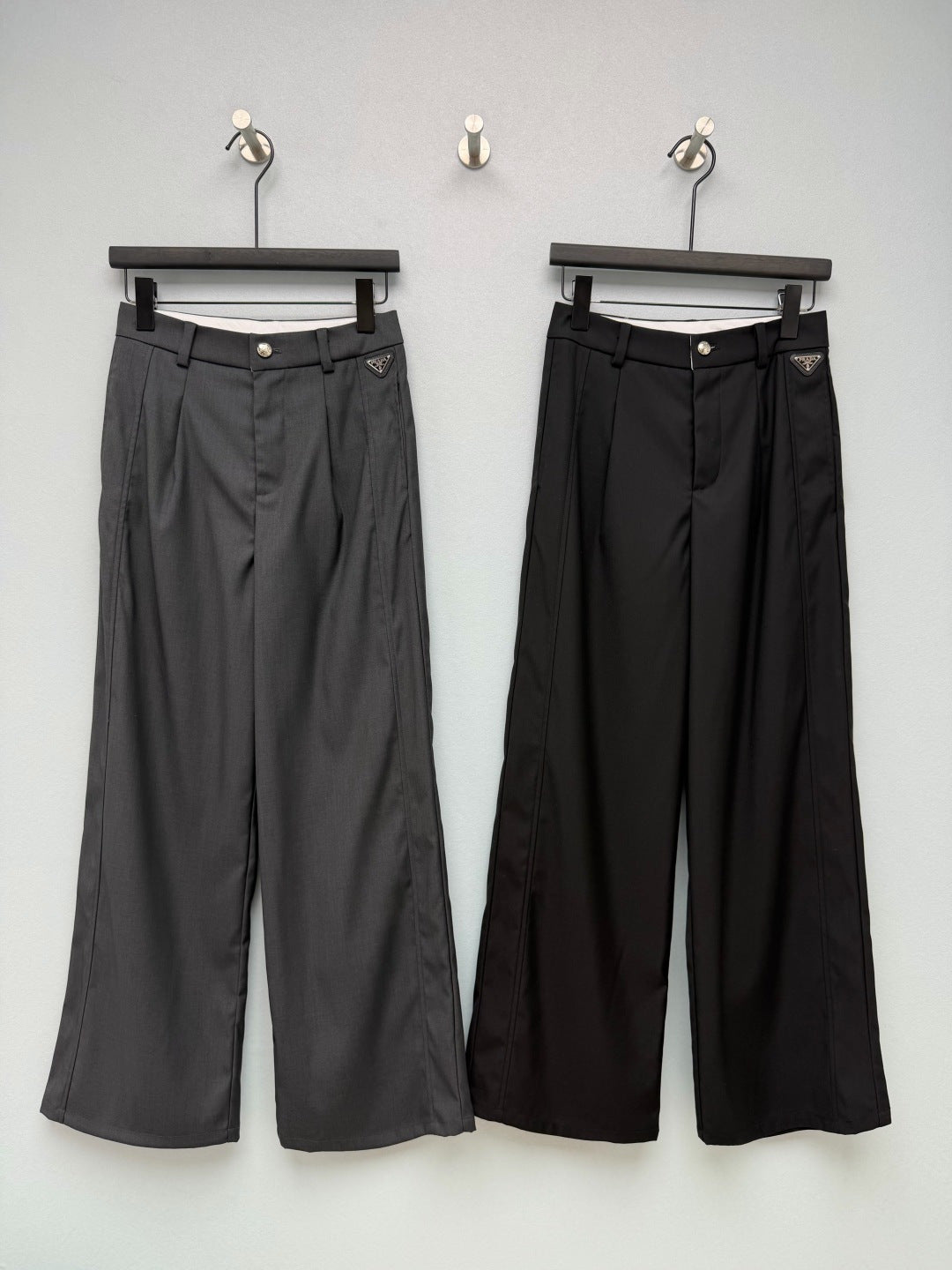 Prada 26s Wide-Leg Suit Trousers 399315
