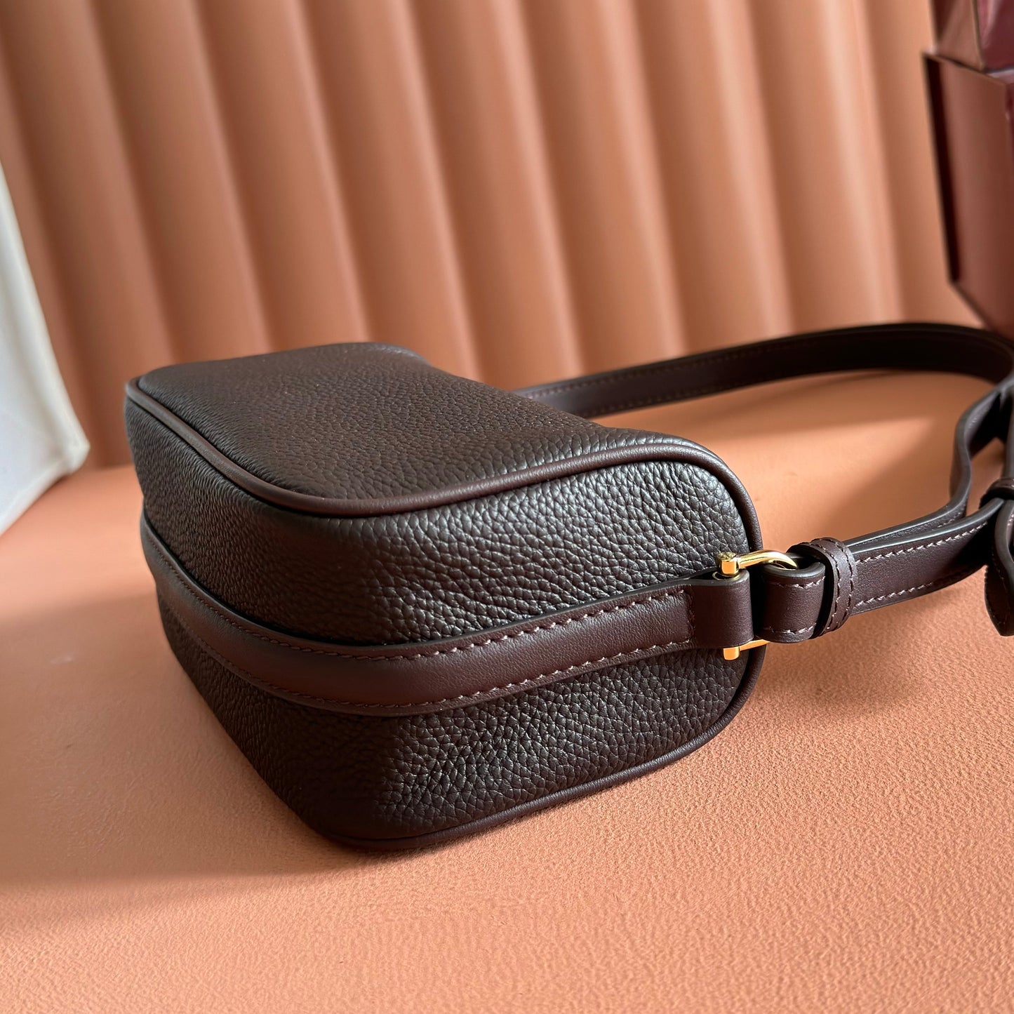 GG Half Horsebit Bag 19cm Black Grain Leather