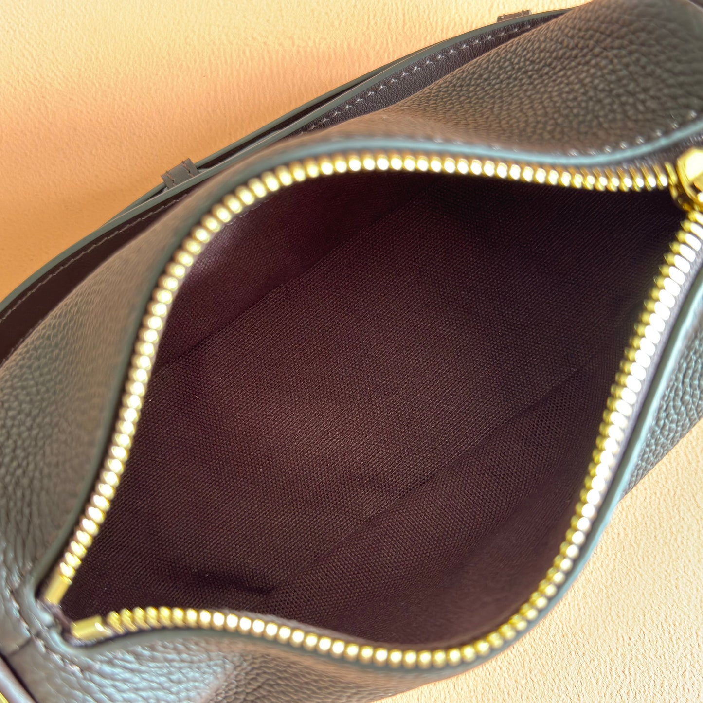 GG Half Horsebit Bag 19cm Black Grain Leather