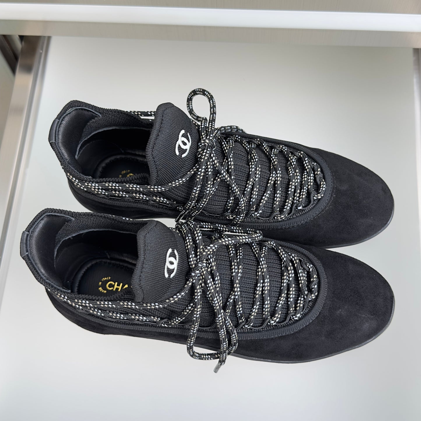 CC 26s Métiers d’art 2026 Sneakers Black Suede Fibers 869410