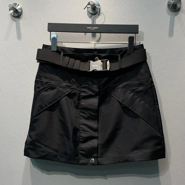 Prada 2026 Mini Skirt Black Polyester 395935