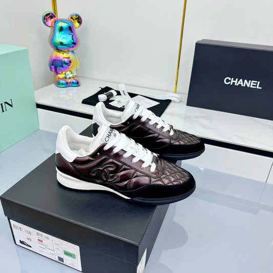 CC 25 Trainers Black & Purple Cowhide 413832