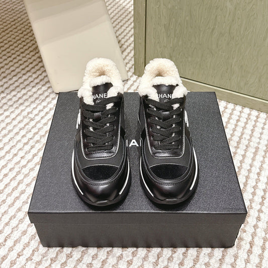 CC 26s Sneakers In Black Synthetic Fabric And Suede Calfskin