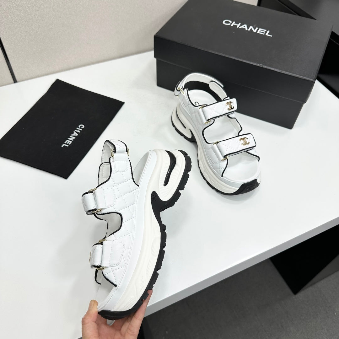 Chanel 2026 Chunky Sport Sandals 65mm Patent Calfskin 894909