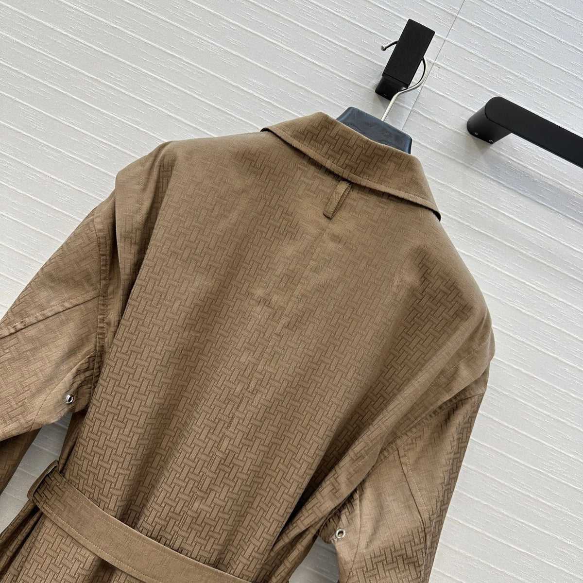 HM Jacquard Shirt Dress With Tie Neck 276147
