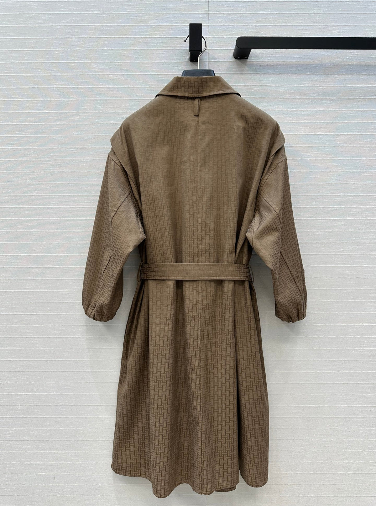 HM Jacquard Shirt Dress With Tie Neck 276147