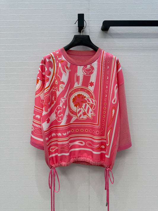 HM "Candy Libris" Long-Sleeve Hot Pink Cotton Tencel