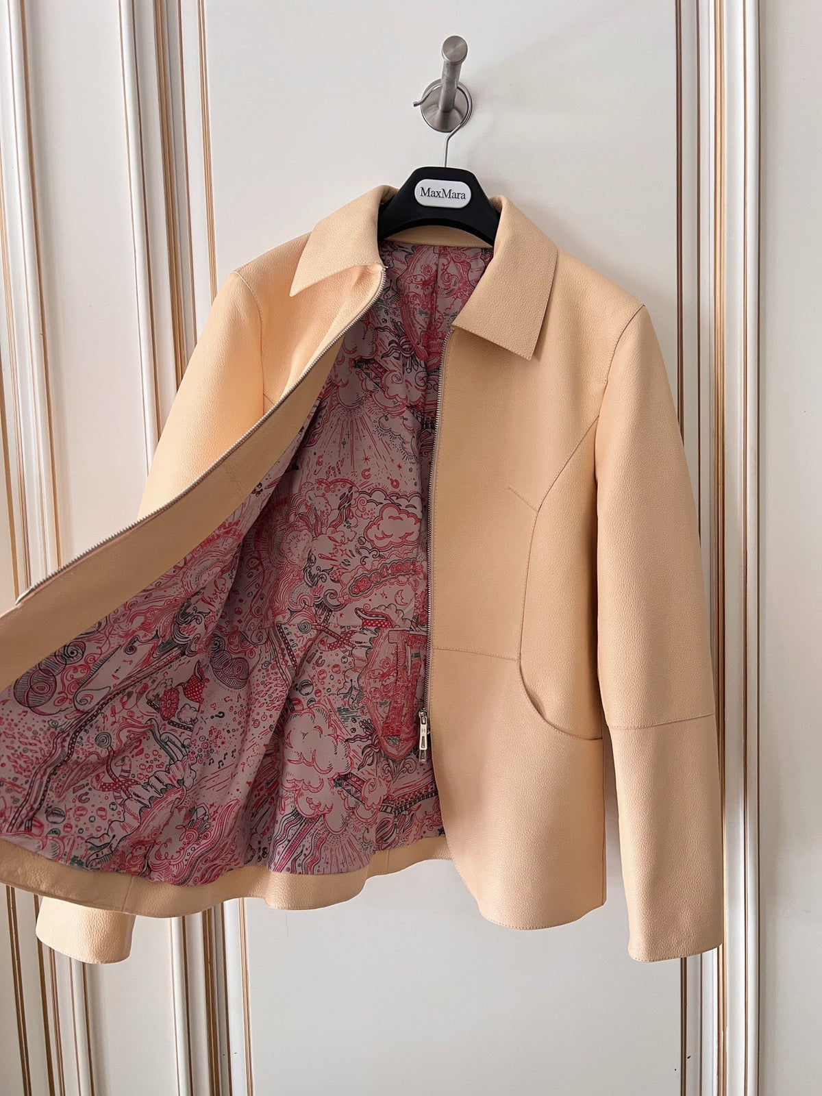 HM 26s Equestrian Jacket Beige Leather 418975