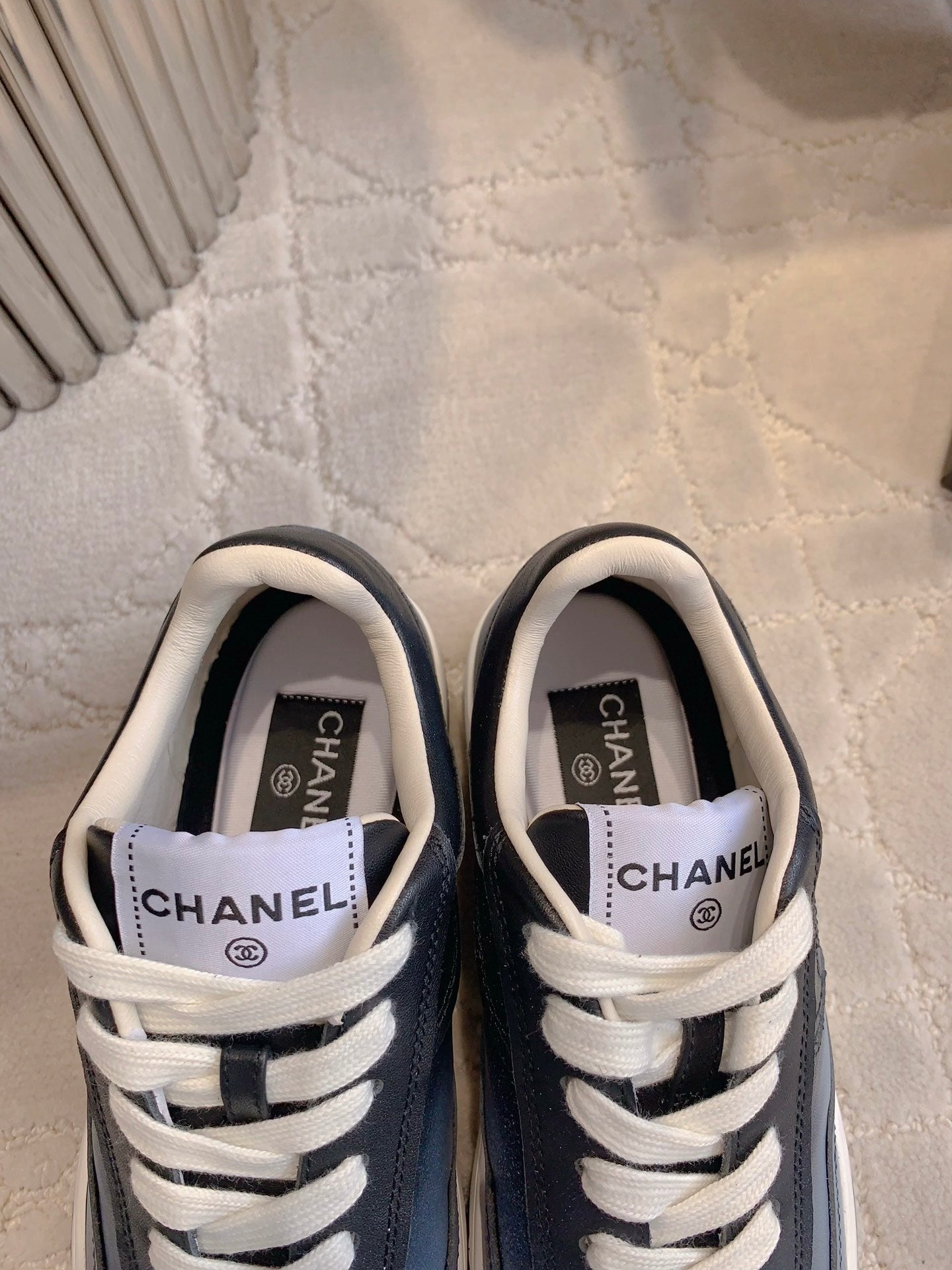 CC 2024 Logo Sneakers Grey Lambskin 906410