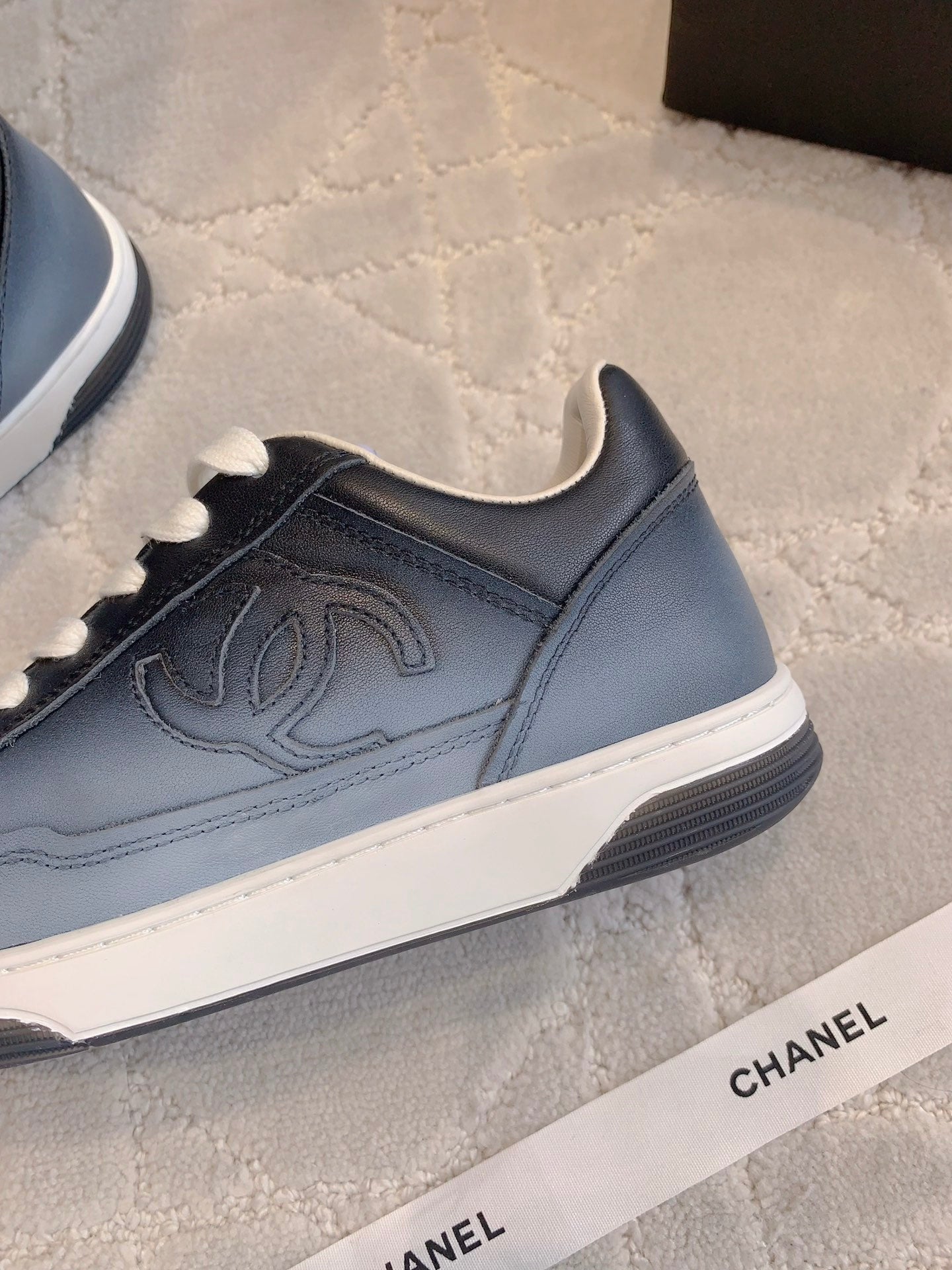 CC 2024 Logo Sneakers Grey Lambskin 906410