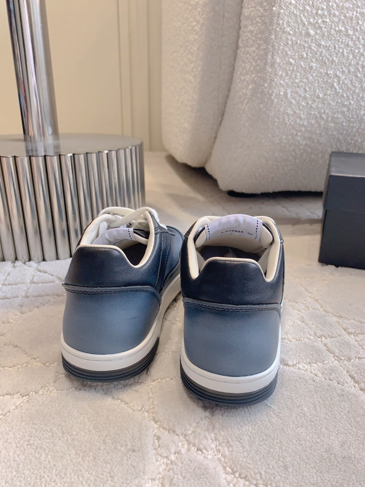 CC 2024 Logo Sneakers Grey Lambskin 906410