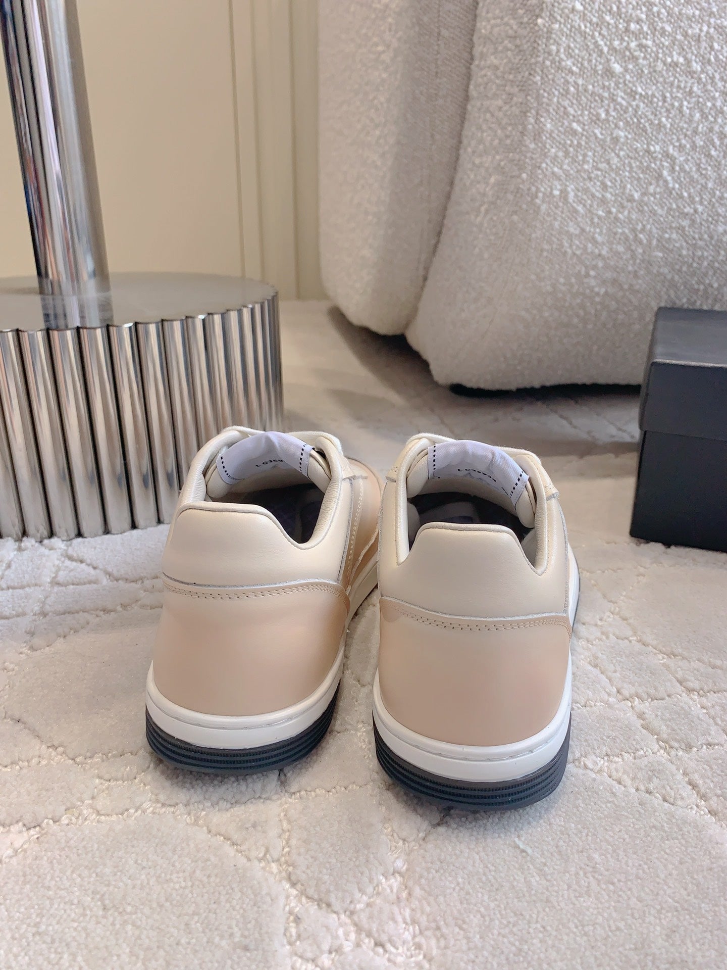 CC 2024 Logo Sneakers Beige Lambskin 906412