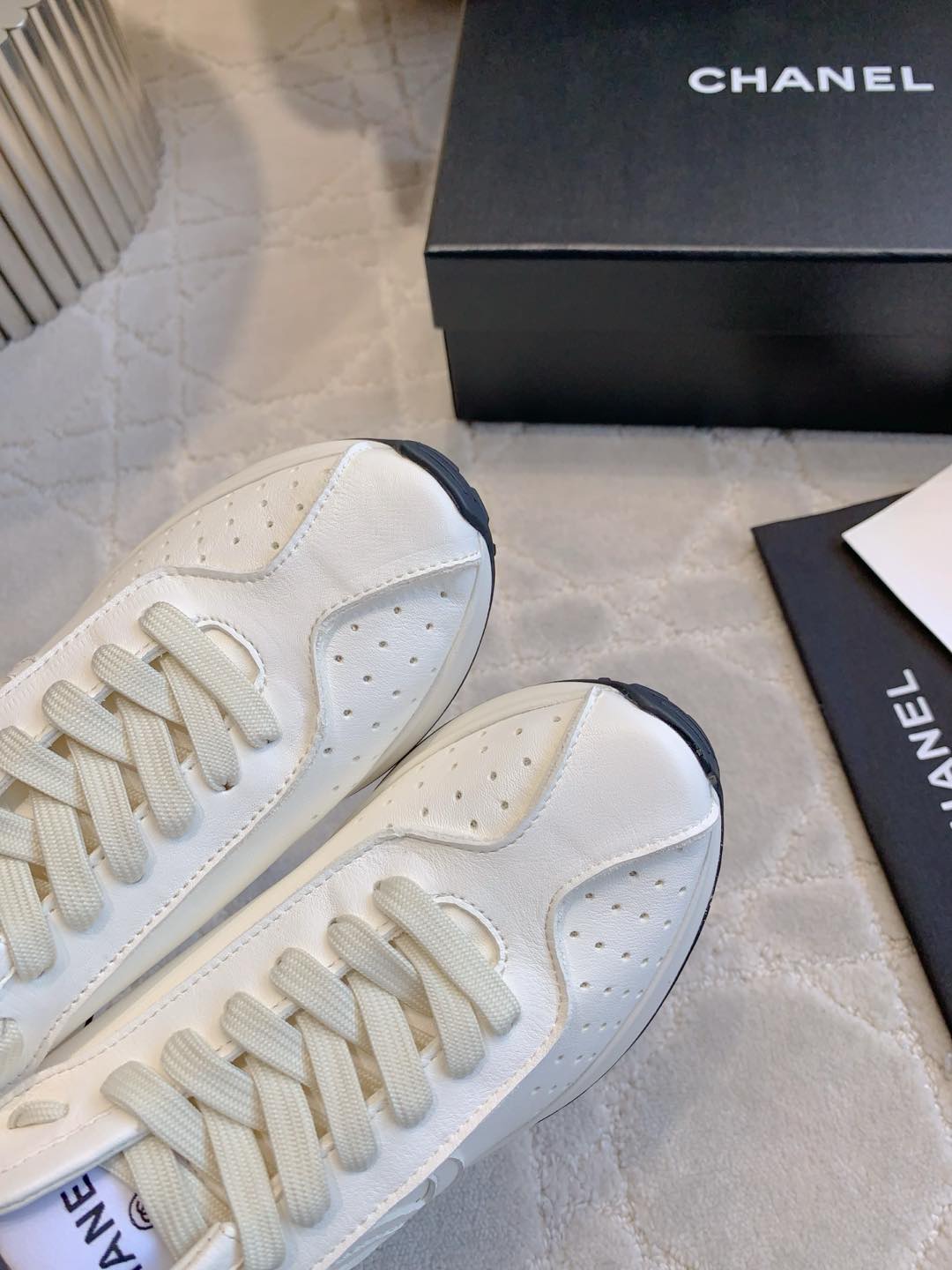 CC 26s Sneakers White Perforated Calfskin 906377
