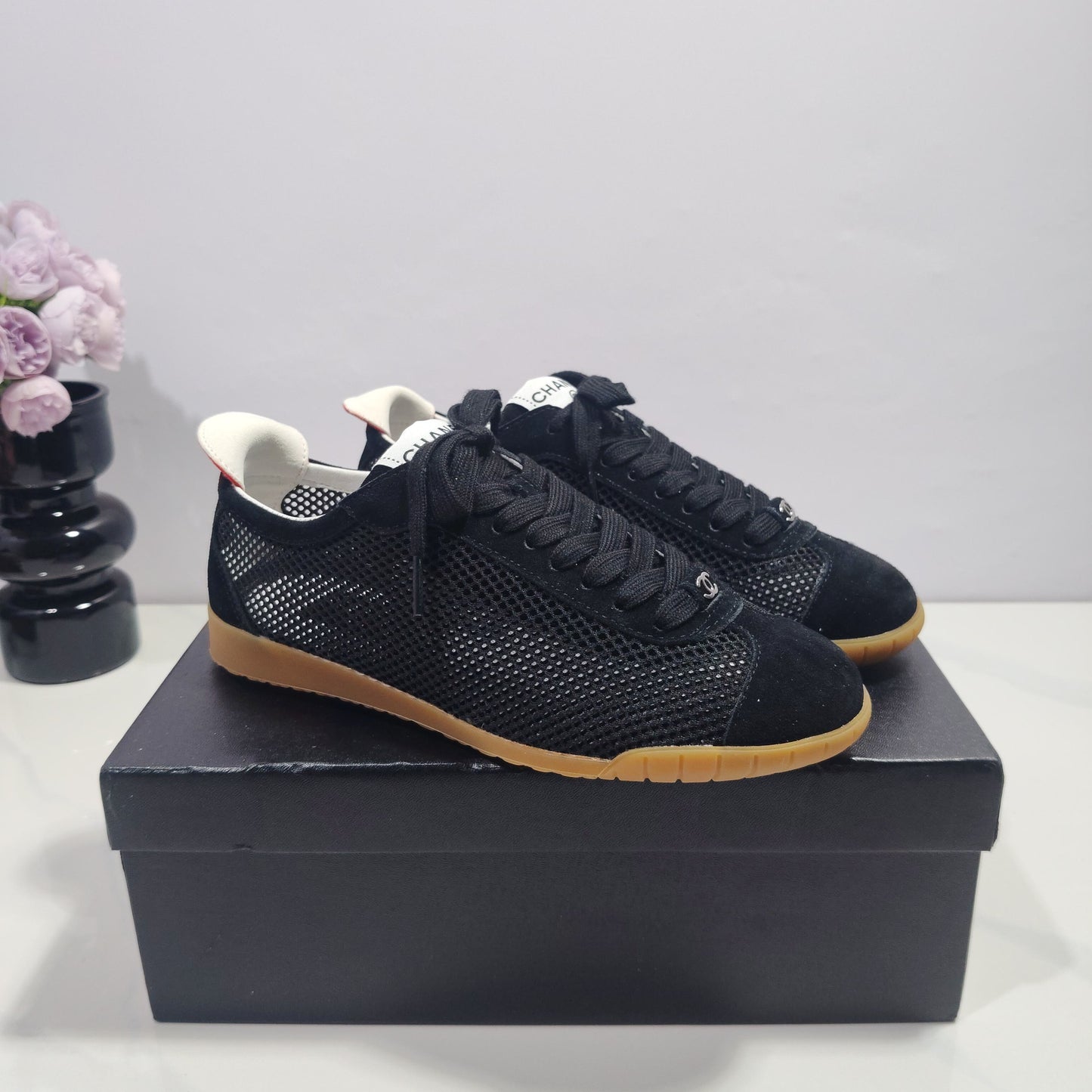 CC 26s Sneakers Black Suede Mesh 953776