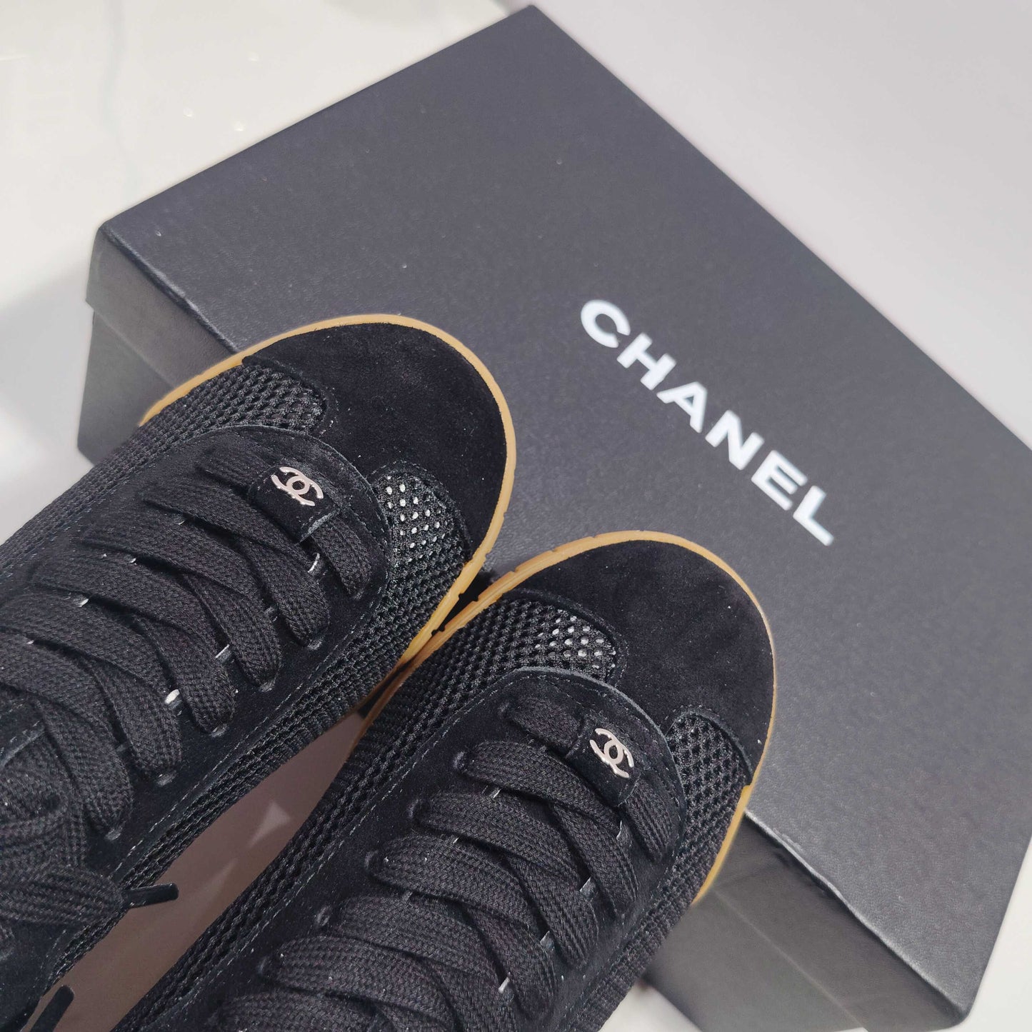 CC 26s Sneakers Black Suede Mesh 953776