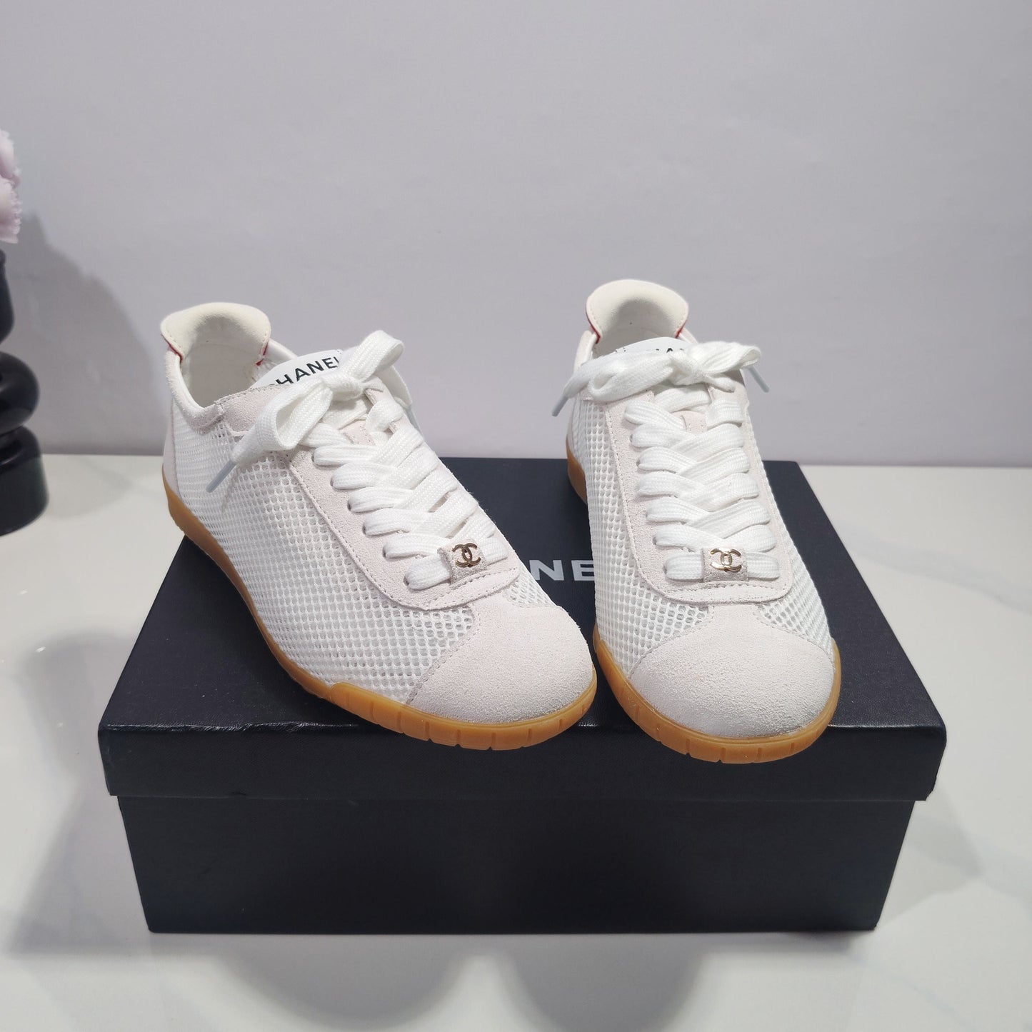 CC 26s Sneakers White Suede Mesh 953774