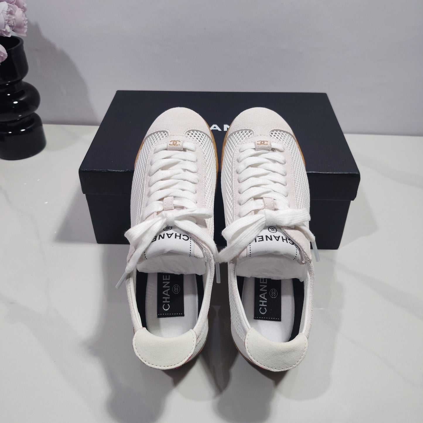 CC 26s Sneakers White Suede Mesh 953774