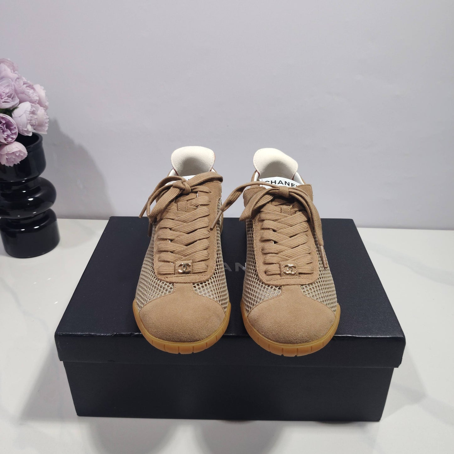CC 26s Sneakers Beige Suede Mesh 953775