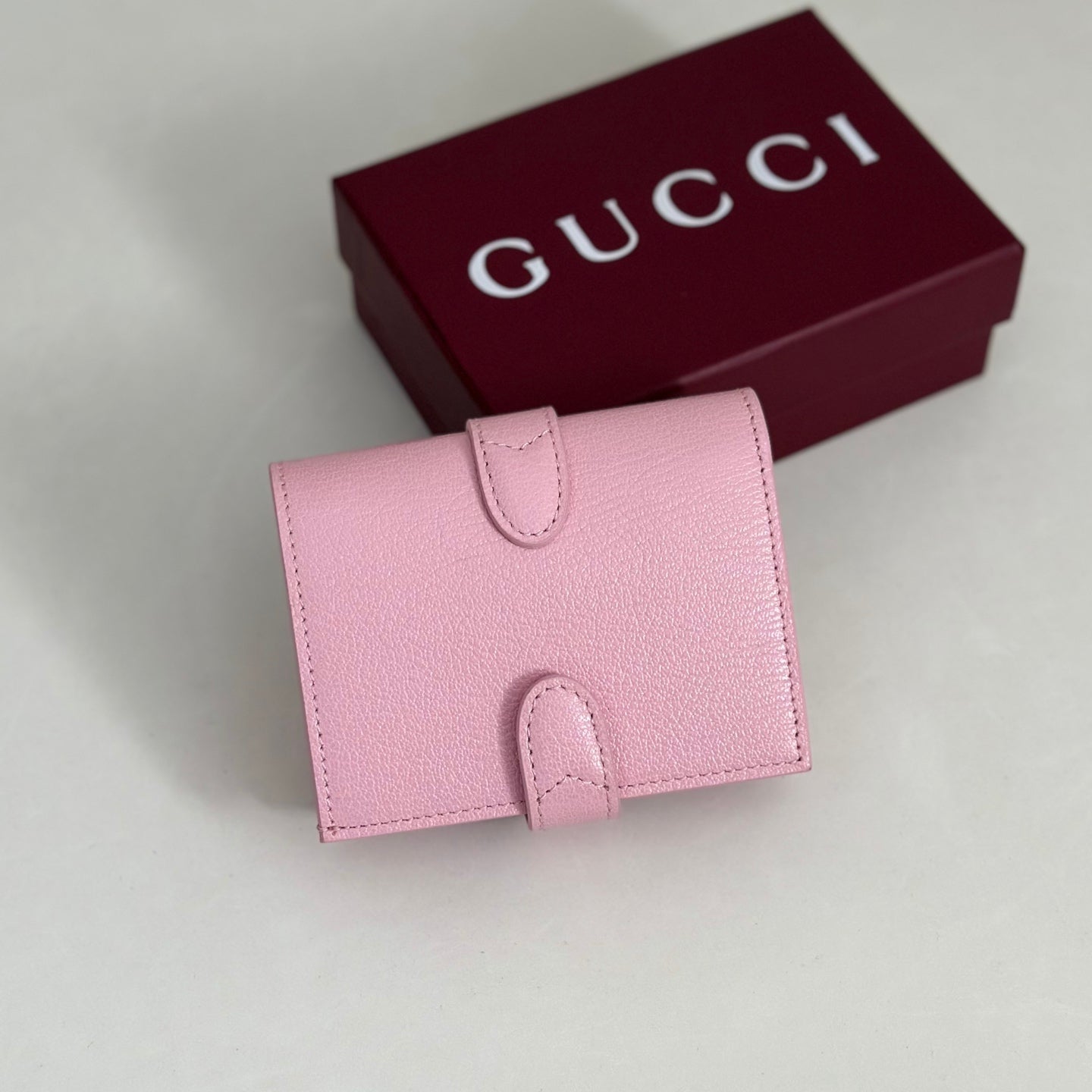 GG 26s Jackie Medium Wallet Light Pink Leather
