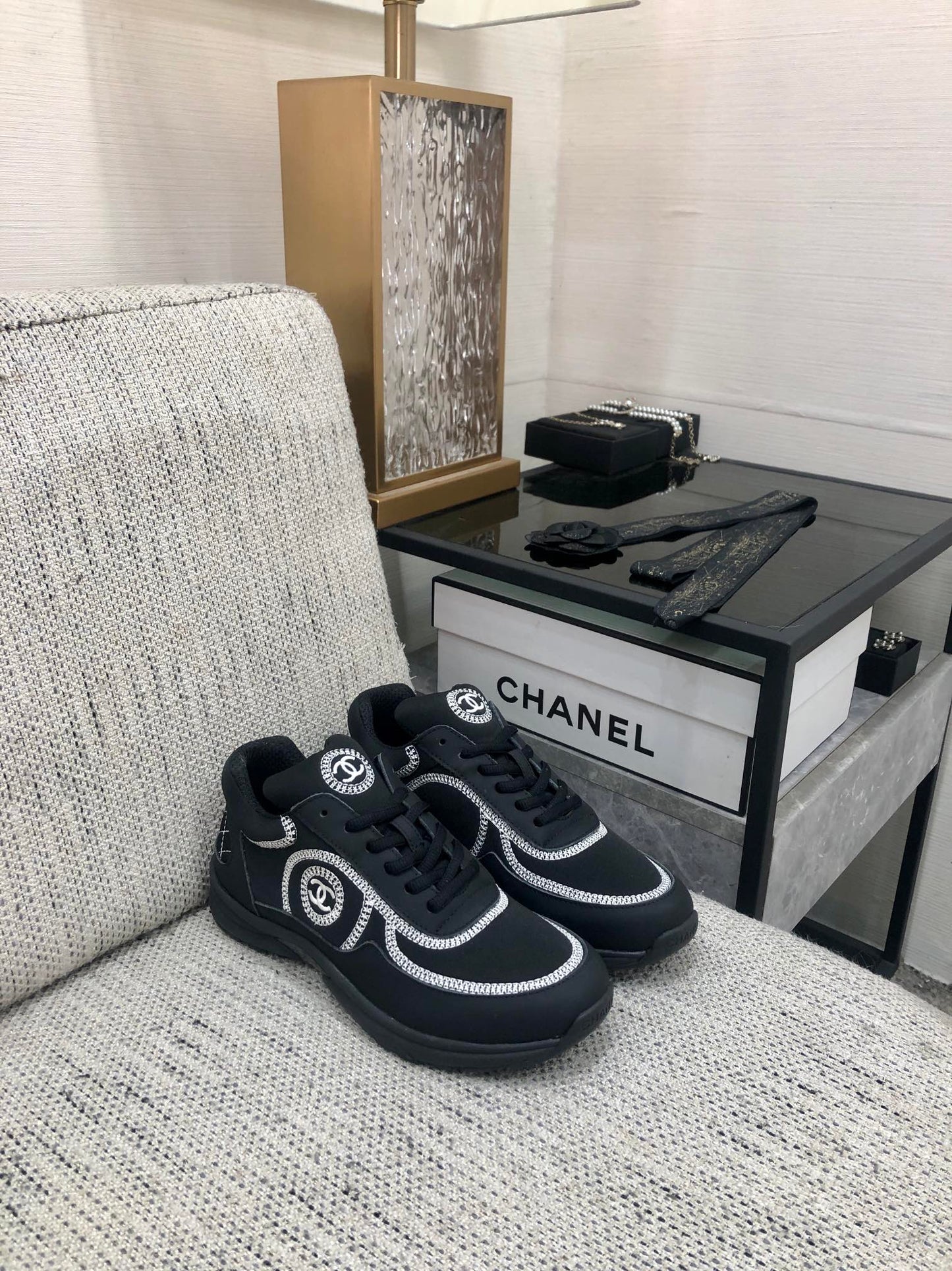 CC Sneaker Black Fabric