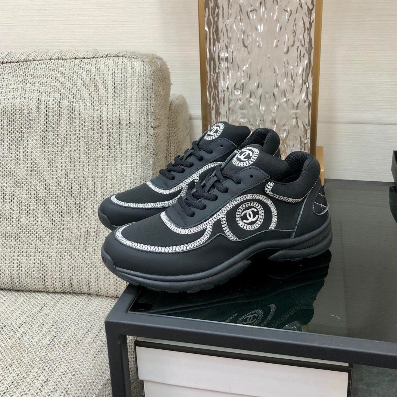 CC Sneaker Black Fabric