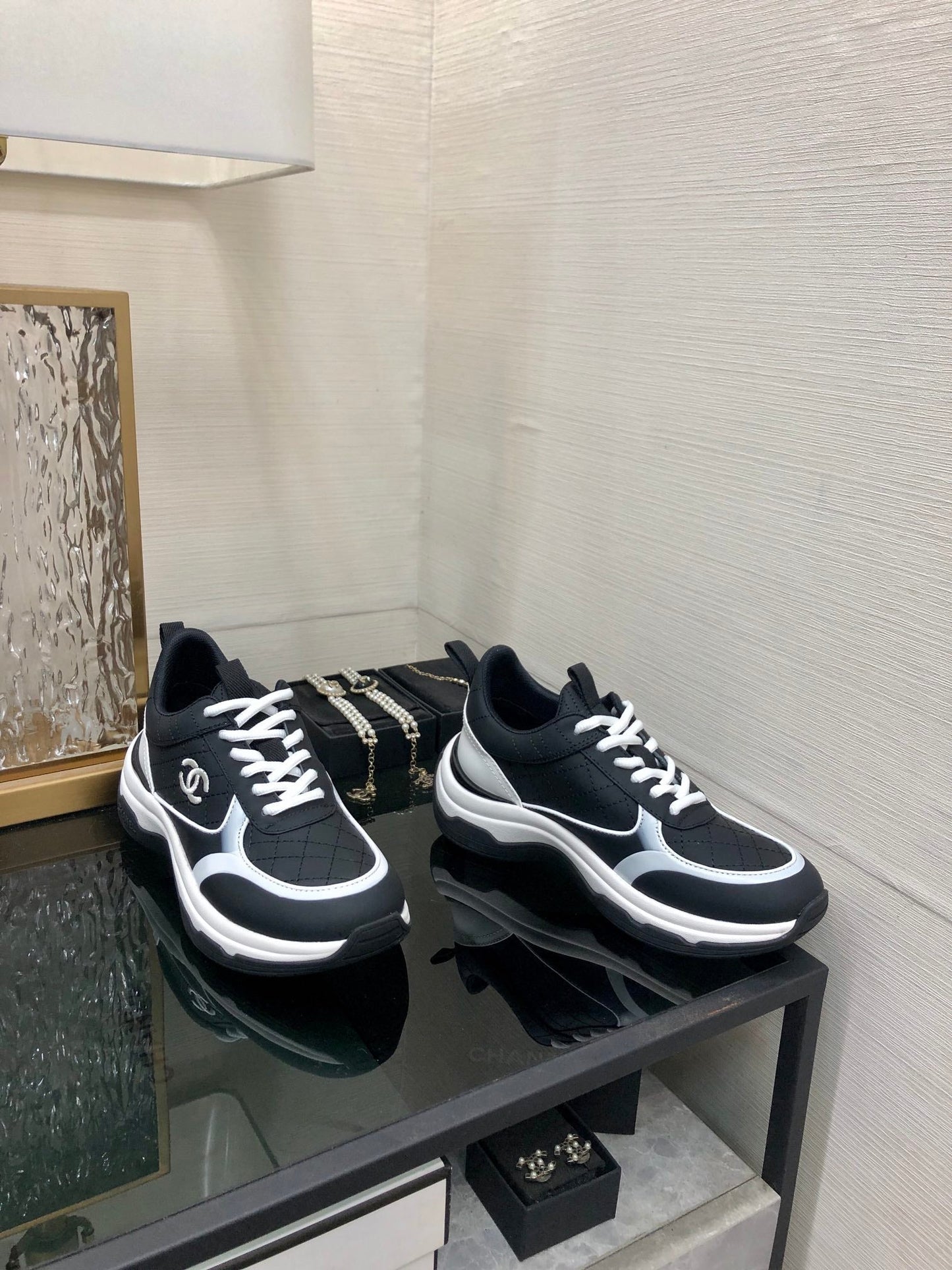 CC Sneaker Black Nappa Leather