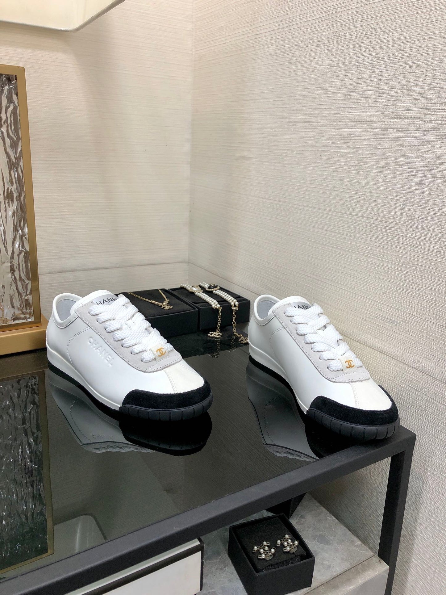 CC Sneake Black Mix White Grey Cowhide