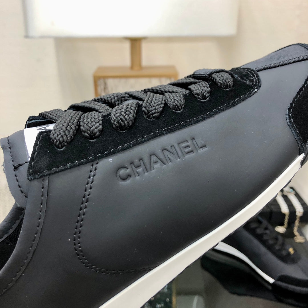 CC Sneake Black Cowhide And Velvet