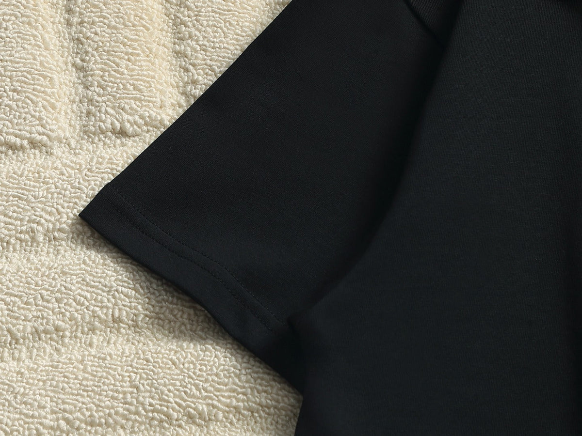 Loewe Men Logo Loose-Fit T-Shirt Black Cotton