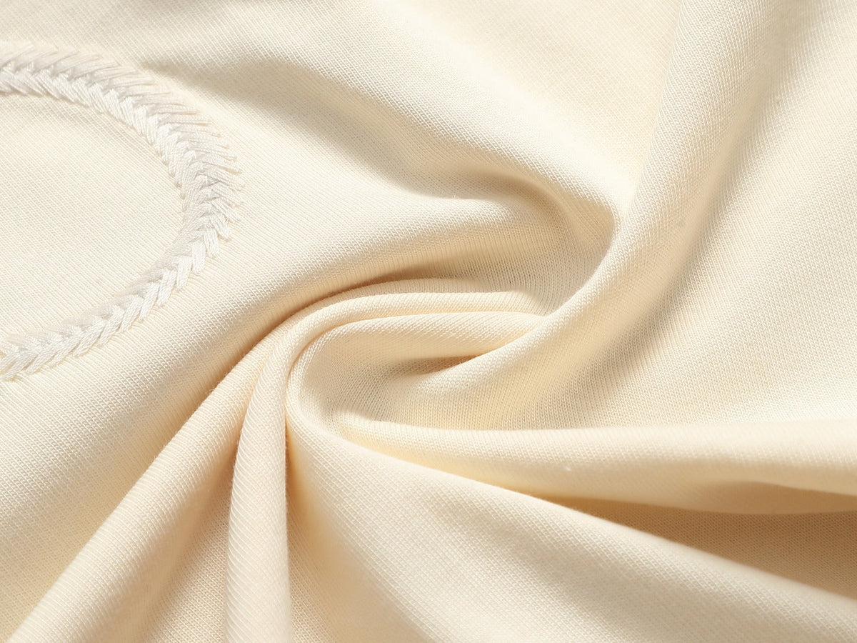 Loewe Men Logo Loose-Fit T-Shirt Cream Cotton