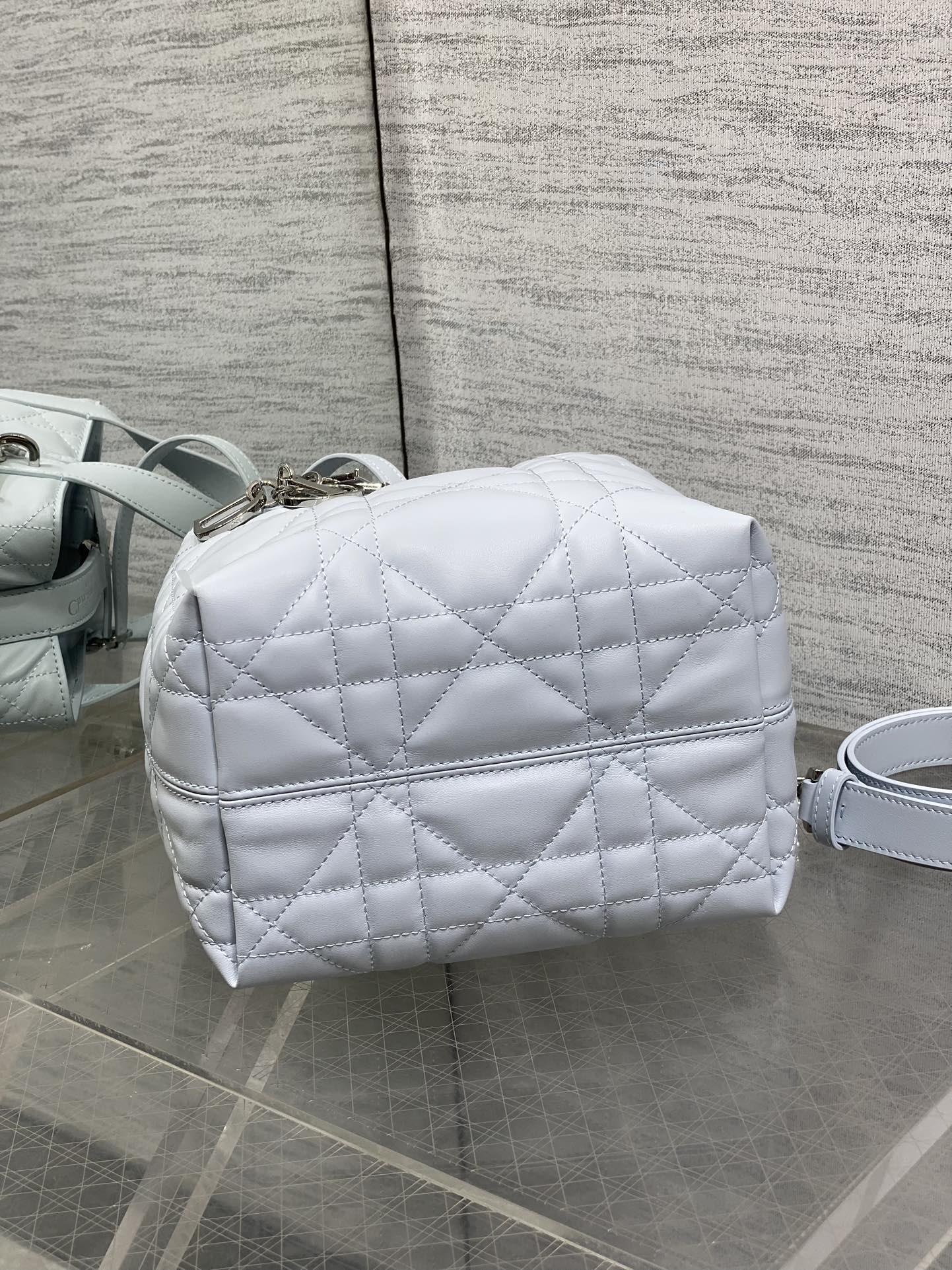 Dior 2026 Toujours Bag 18cm Glacier Blue Calfskin 284152